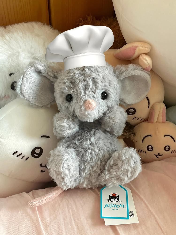 Jellycat Yummy Mouse 小短腿鼠 料理鼠王