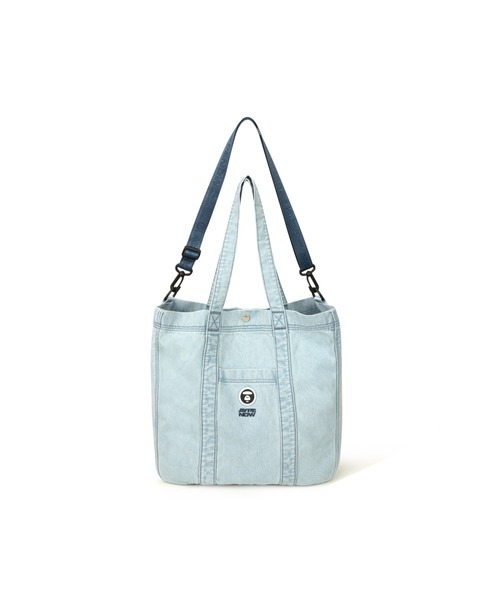 【AAPE 】0501發售 AAPE NOW DENIM 2WAY TOTE BAG