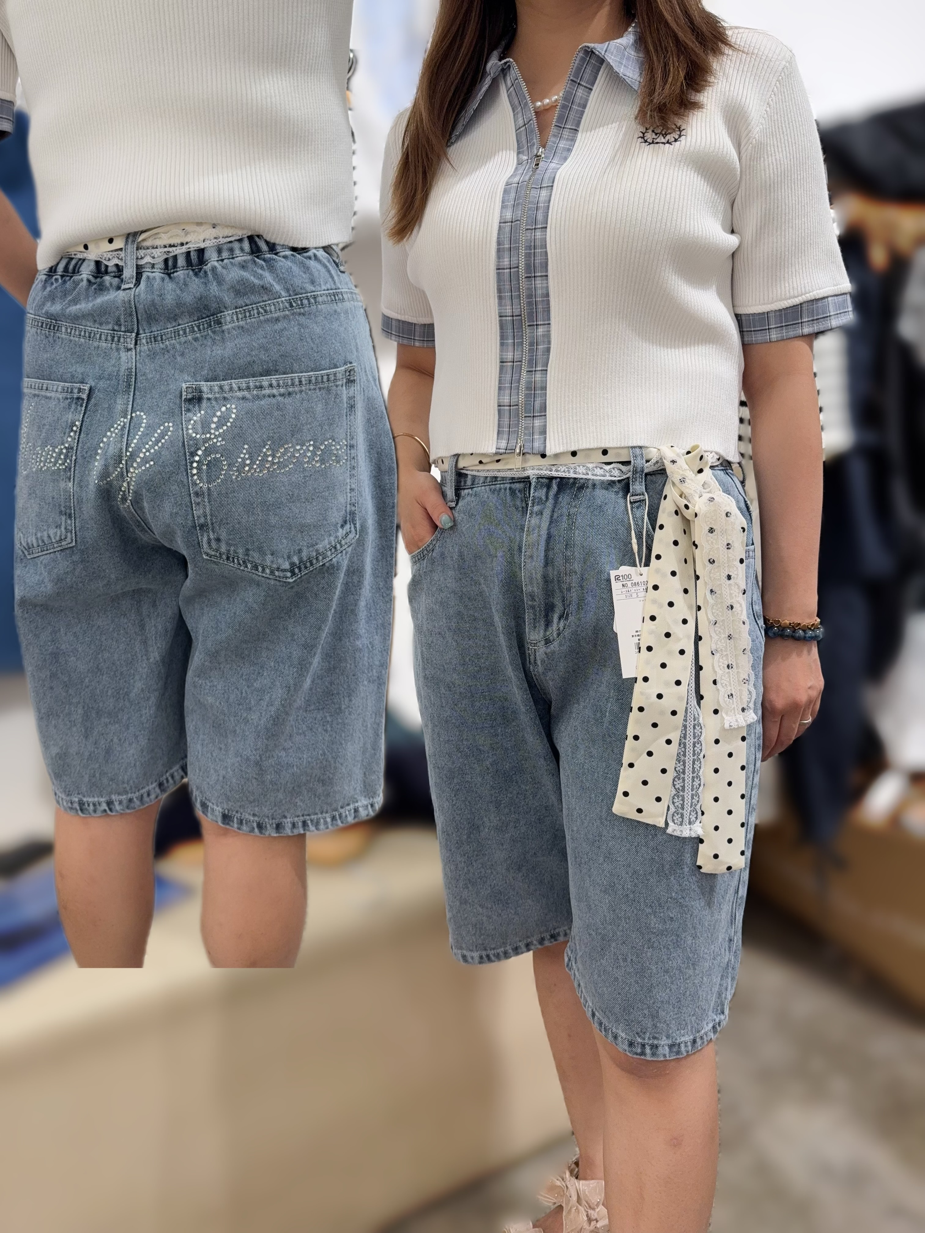 NC41 S:腰25-31 長22 hip46 M:腰26-32 長22 hip 47 $349