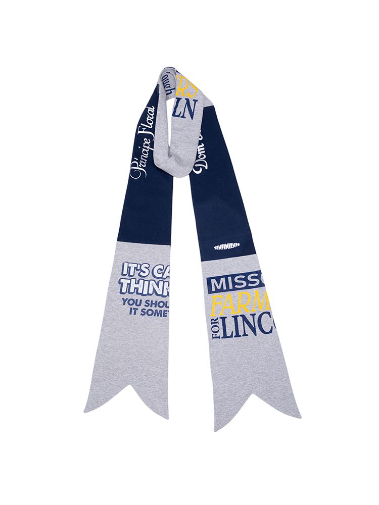 T Shirt Scarf - Gray