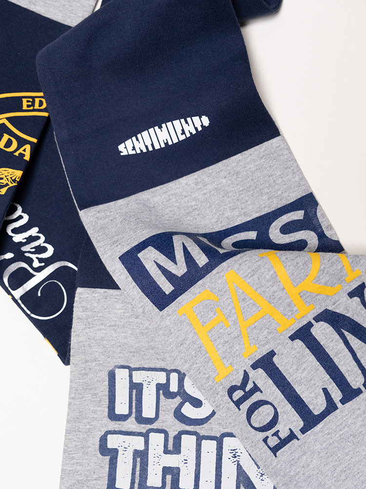 T Shirt Scarf - Gray