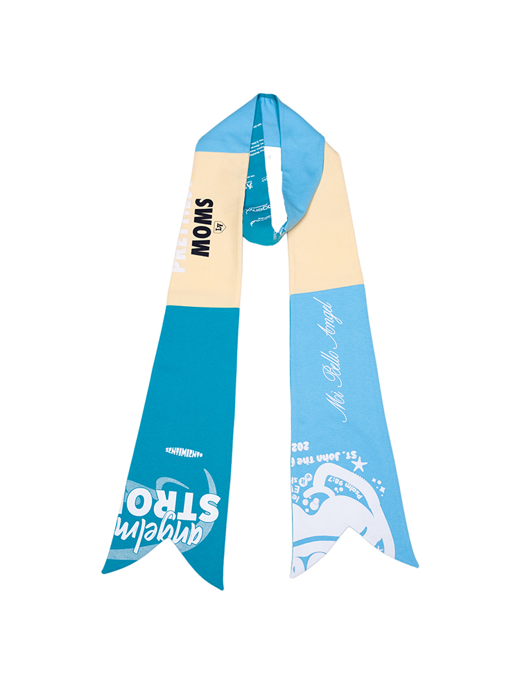 T Shirt Scarf - Aqua