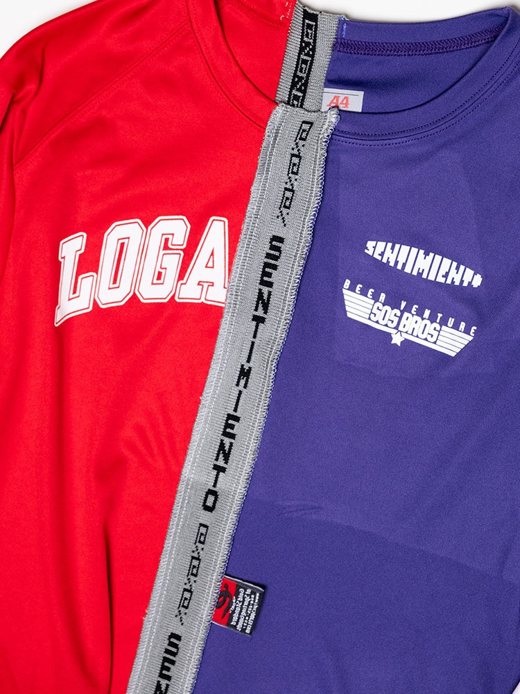 Split Jersey - Purple/Red
