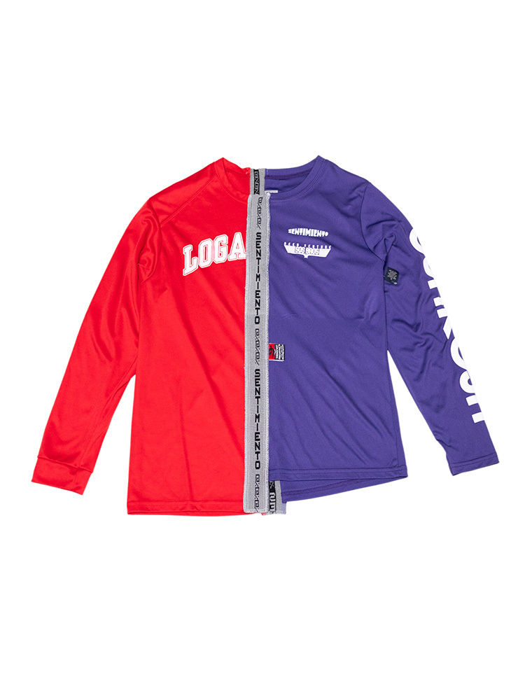 Split Jersey - Purple/Red