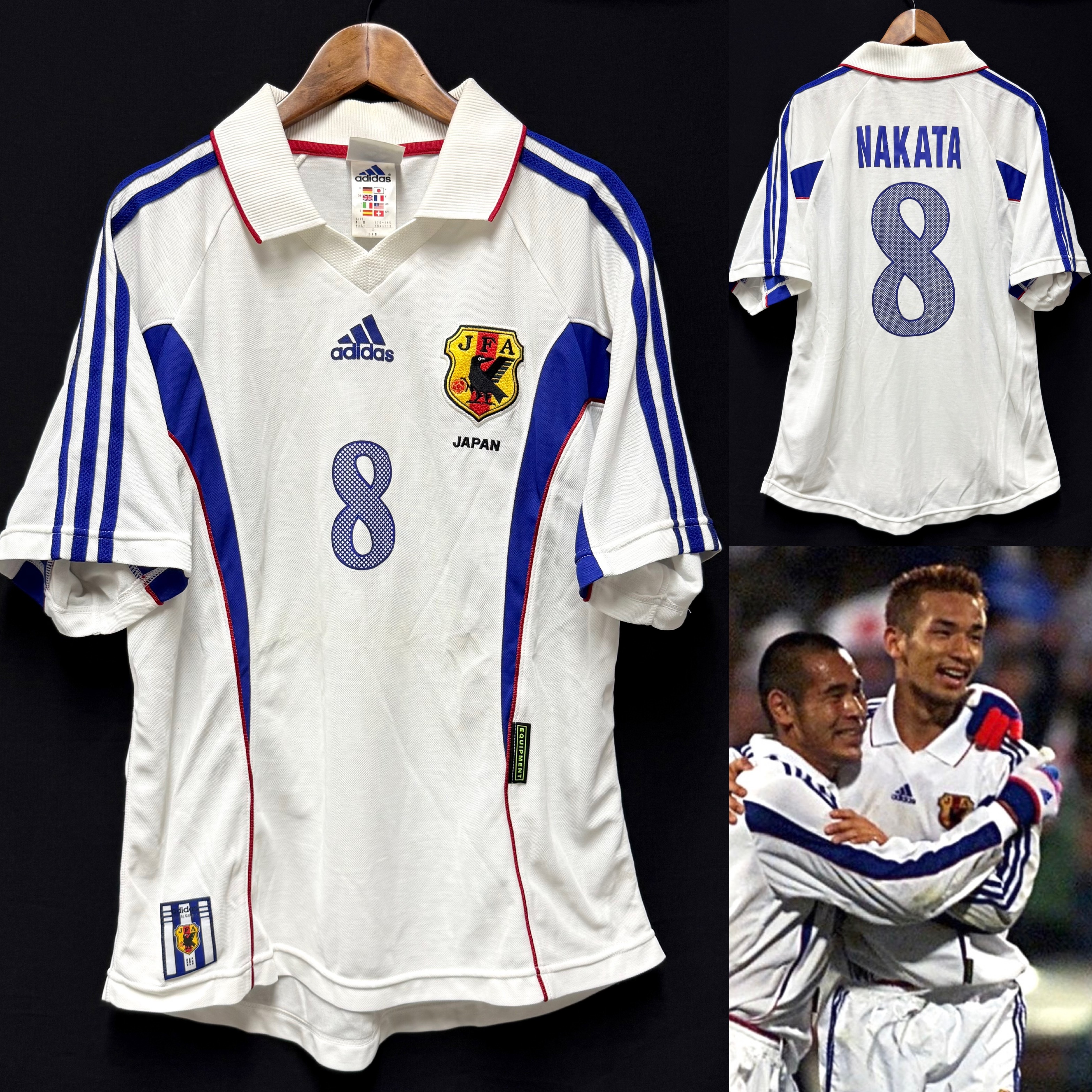 (Player Issue) Japan 2000 Adidas Away Player Issue Shirt #8 NAKATA