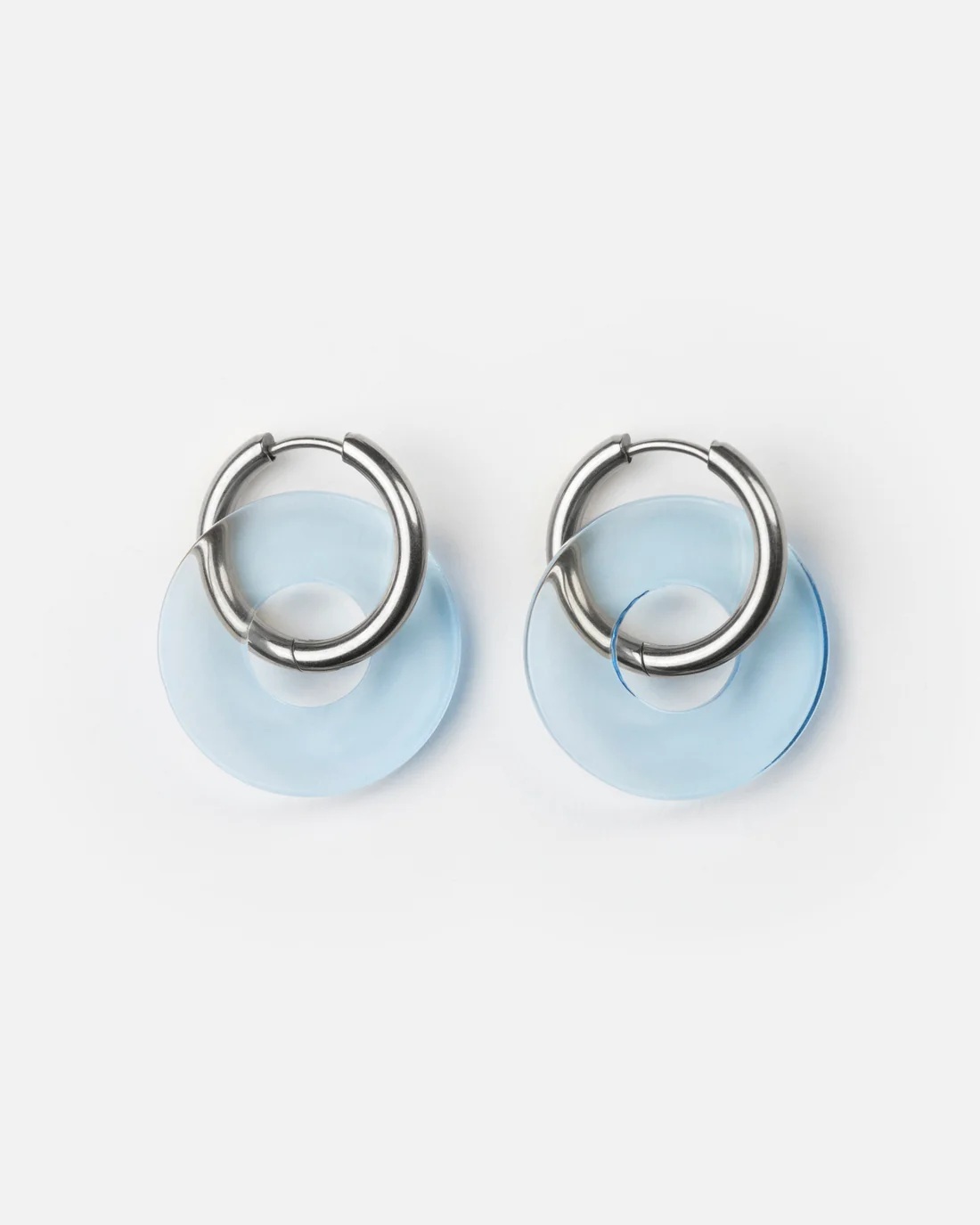 Kurage Ginza Earrings Donuts - Blue