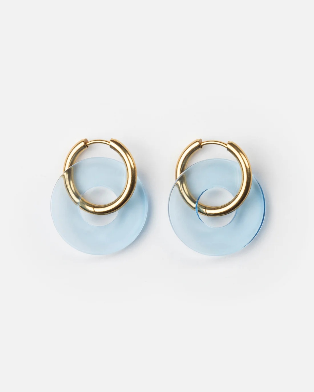 Kurage Ginza Earrings Donuts - Blue