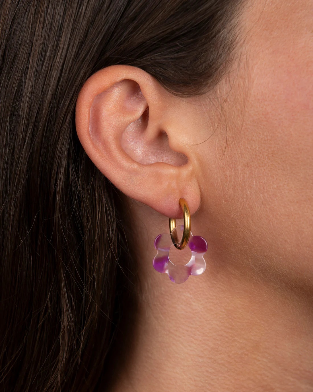 Kurage Ginza Earrings BABY FLEURETTE - Pink