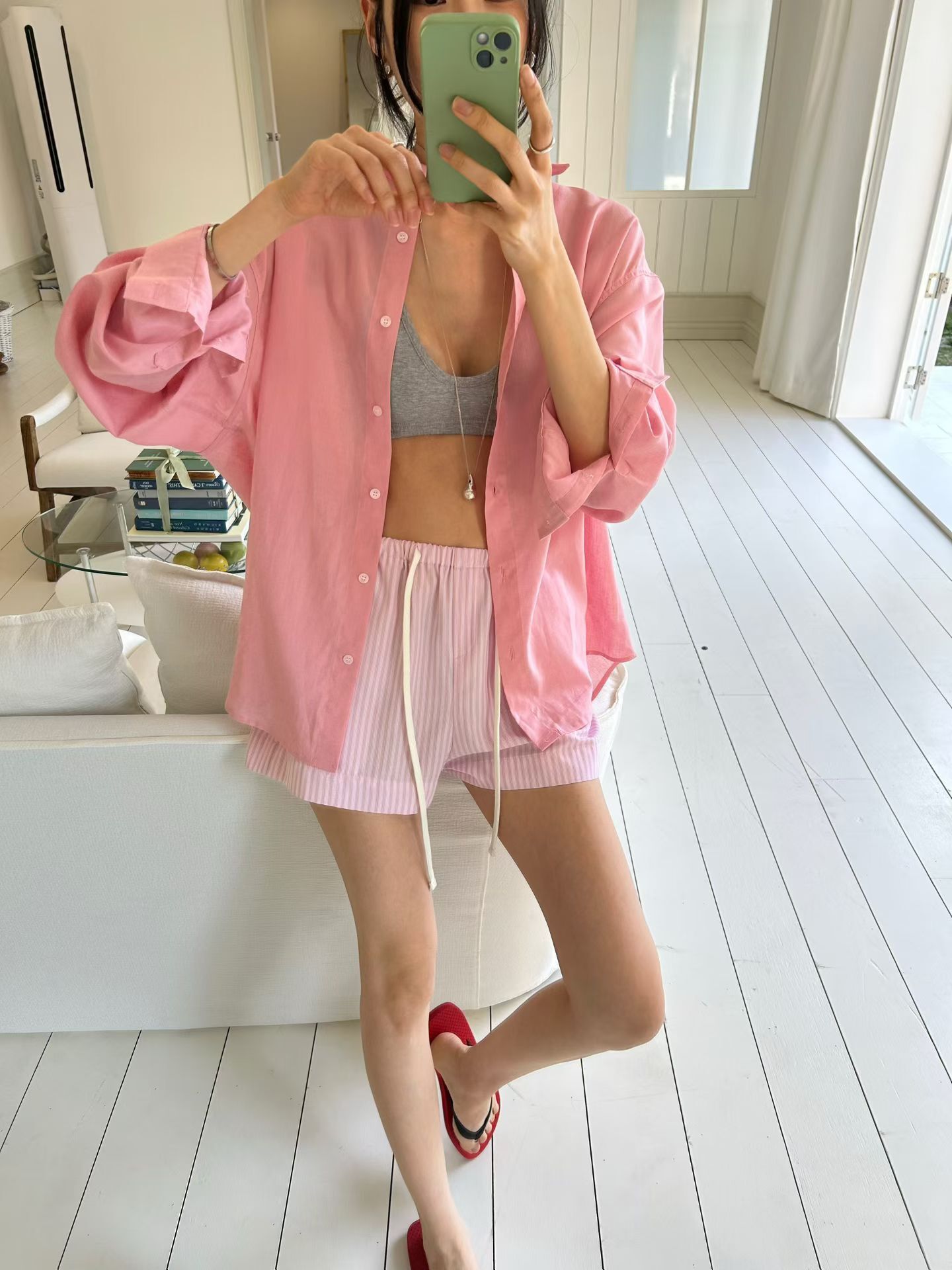 MM6209 絲綢感夏日防曬恤衫