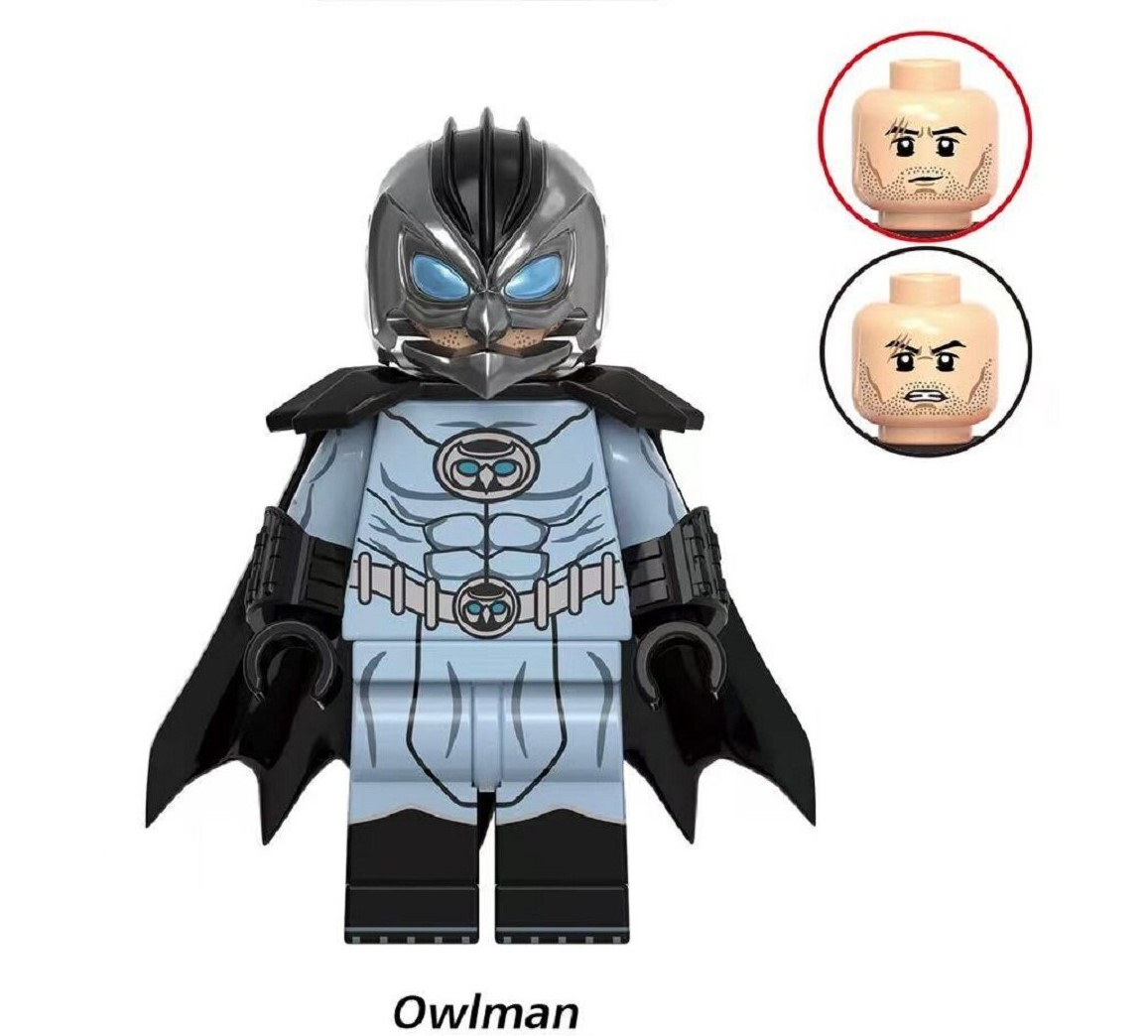 Superman Owlman DC Custom Minifigures Fit Lego G0190 GH0707