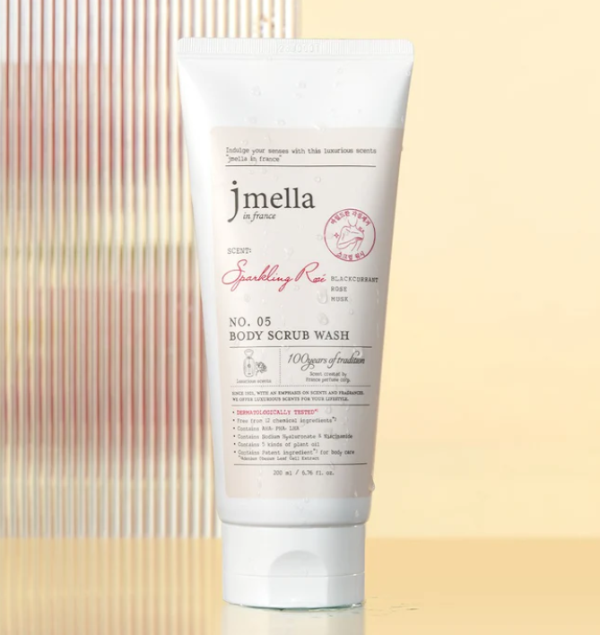 [S] JM JMELLA IN FRANCE SPARKLING ROSE' BODY SCRUB WASH, 8809794736582 (SJM69)
