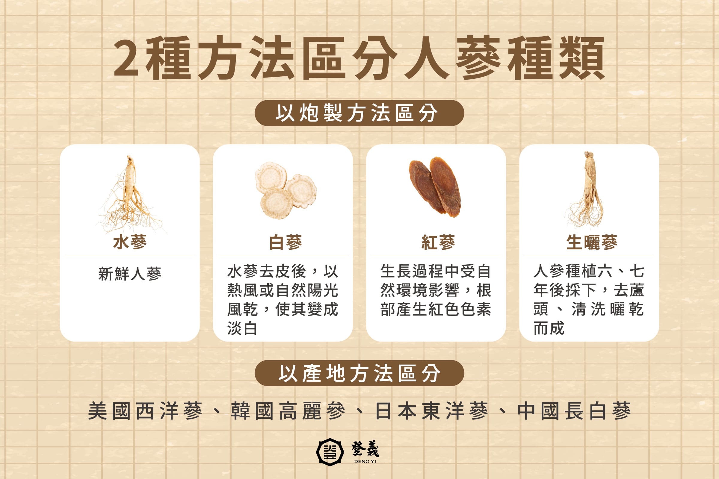 人參種類有哪些?怎麼區分西洋蔘與不同種類的人參?