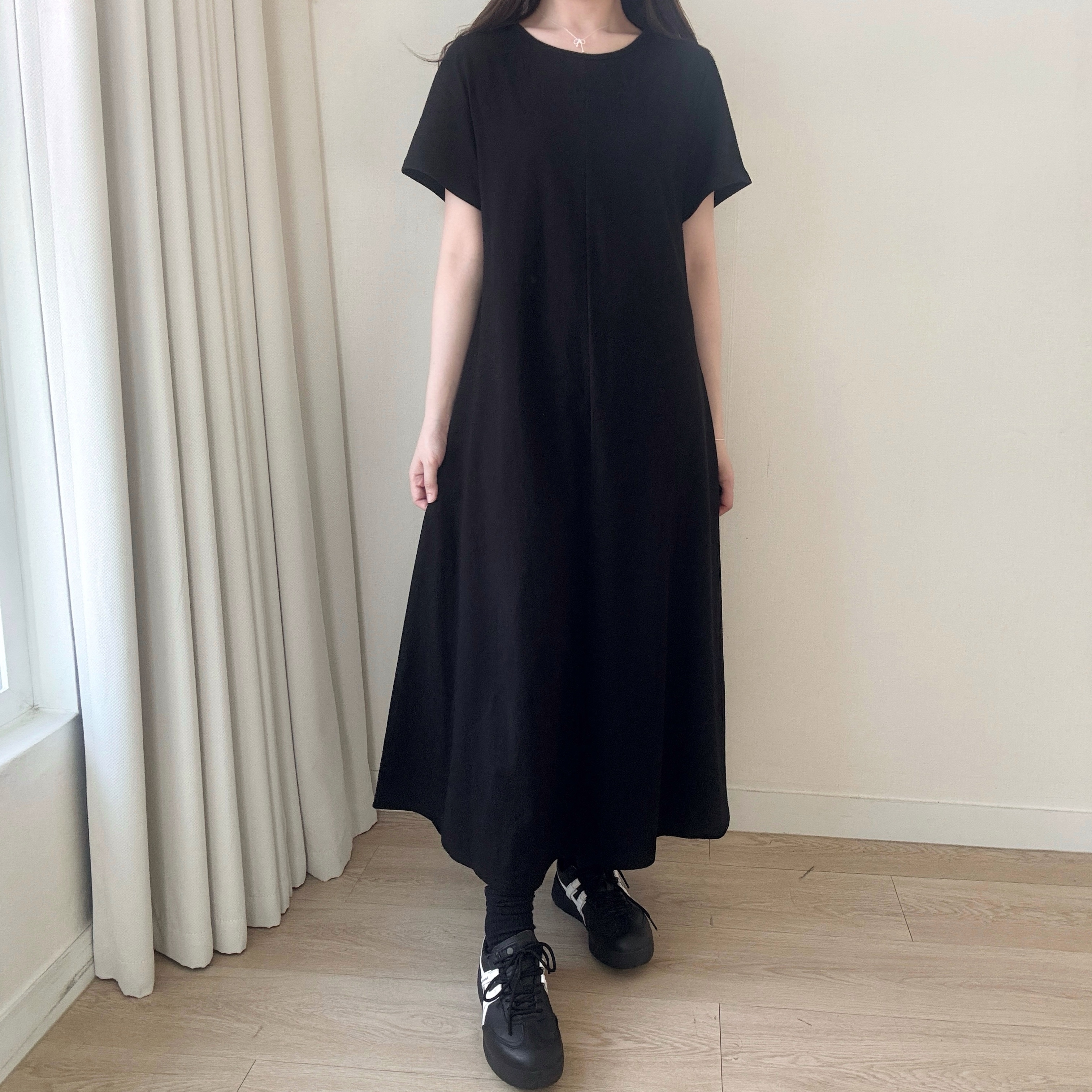 棉質修腰連身裙