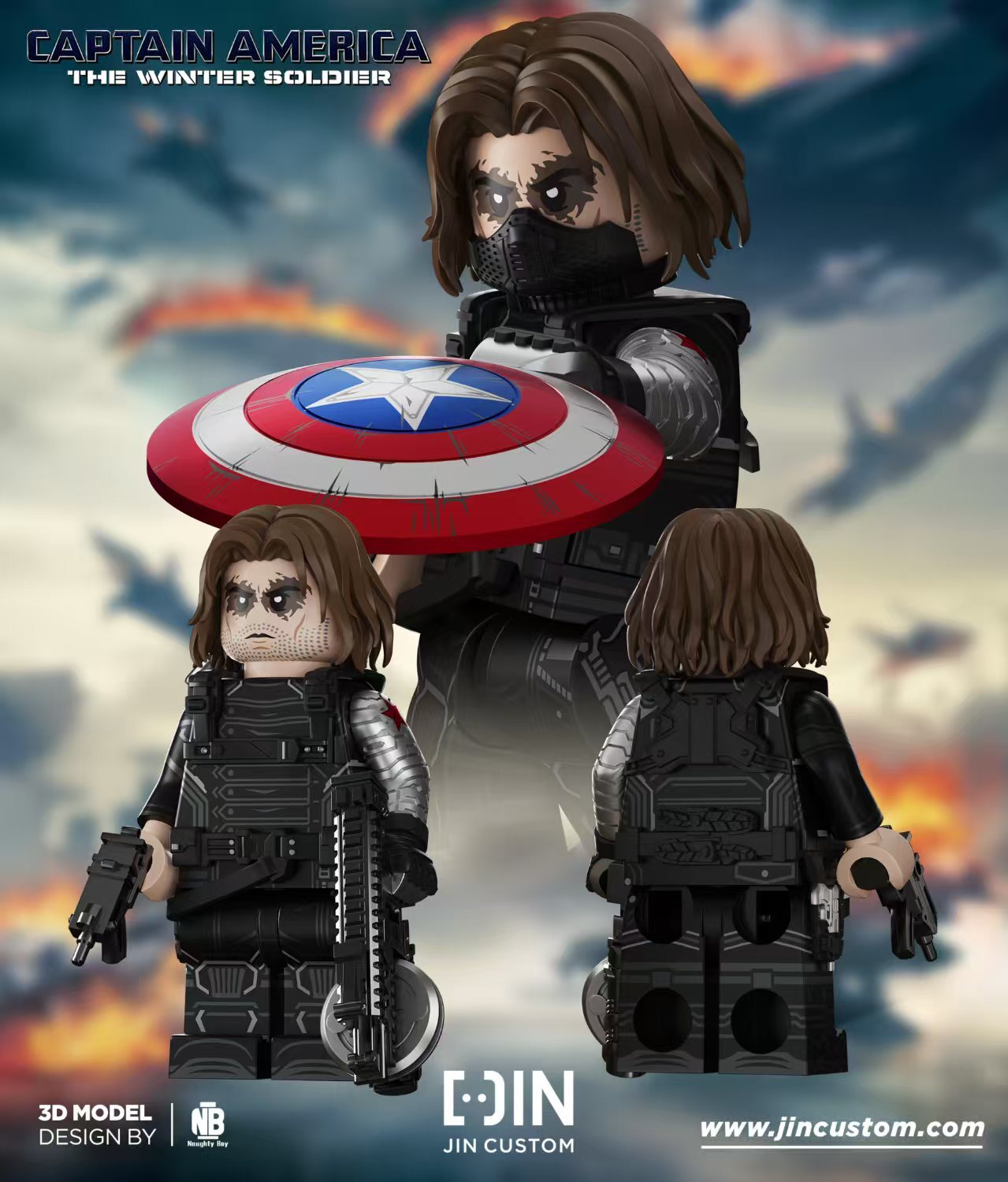 [Jin Custom][Preorder] Winter Soldier V2 [PADprinted]