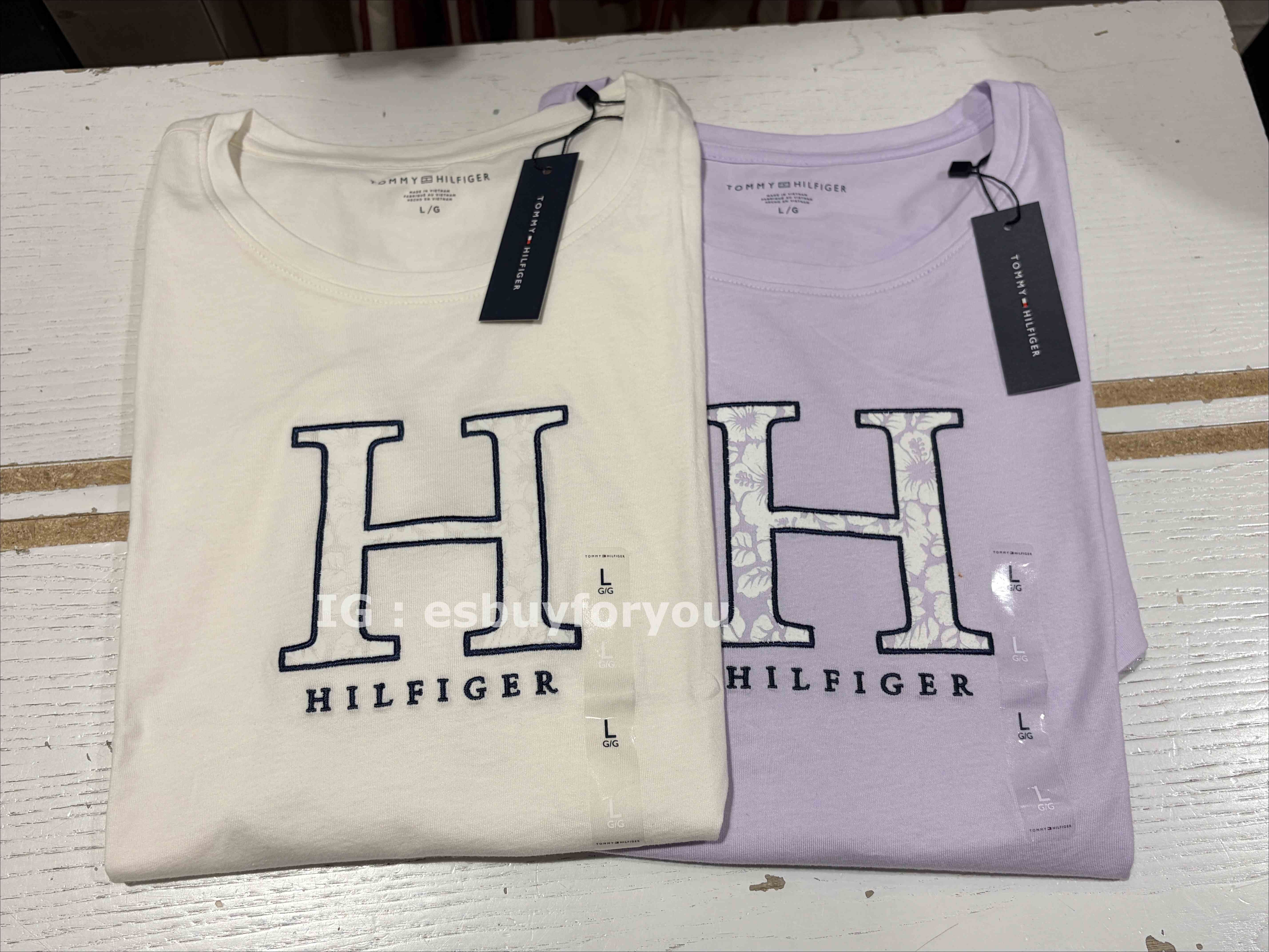 TOMMY 女大人 大H字樣 短TEE (2色)