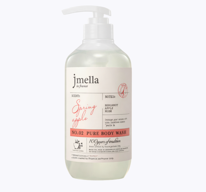 [S] JM JMELLA IN FRANCE PURE SPRING APPLE BODY WASH 1000ML, 8809852544012 (SJM95)