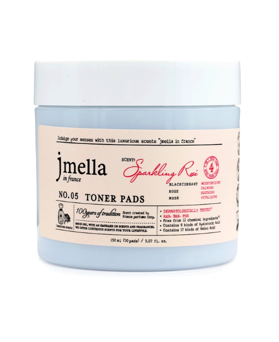 [S] JM JMELLA IN FRANCE SPARKLING ROSE TONER PADS, 8809711718905 (SJM104)
