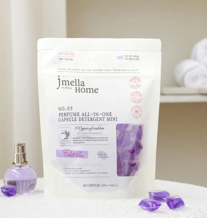 [S] JM JMELLA HOME IN FRANCE ECLAT LILAC PERFUME ALL-IN-ONE CAPSULE DETERGENT, 8809852543862 (SJM116)