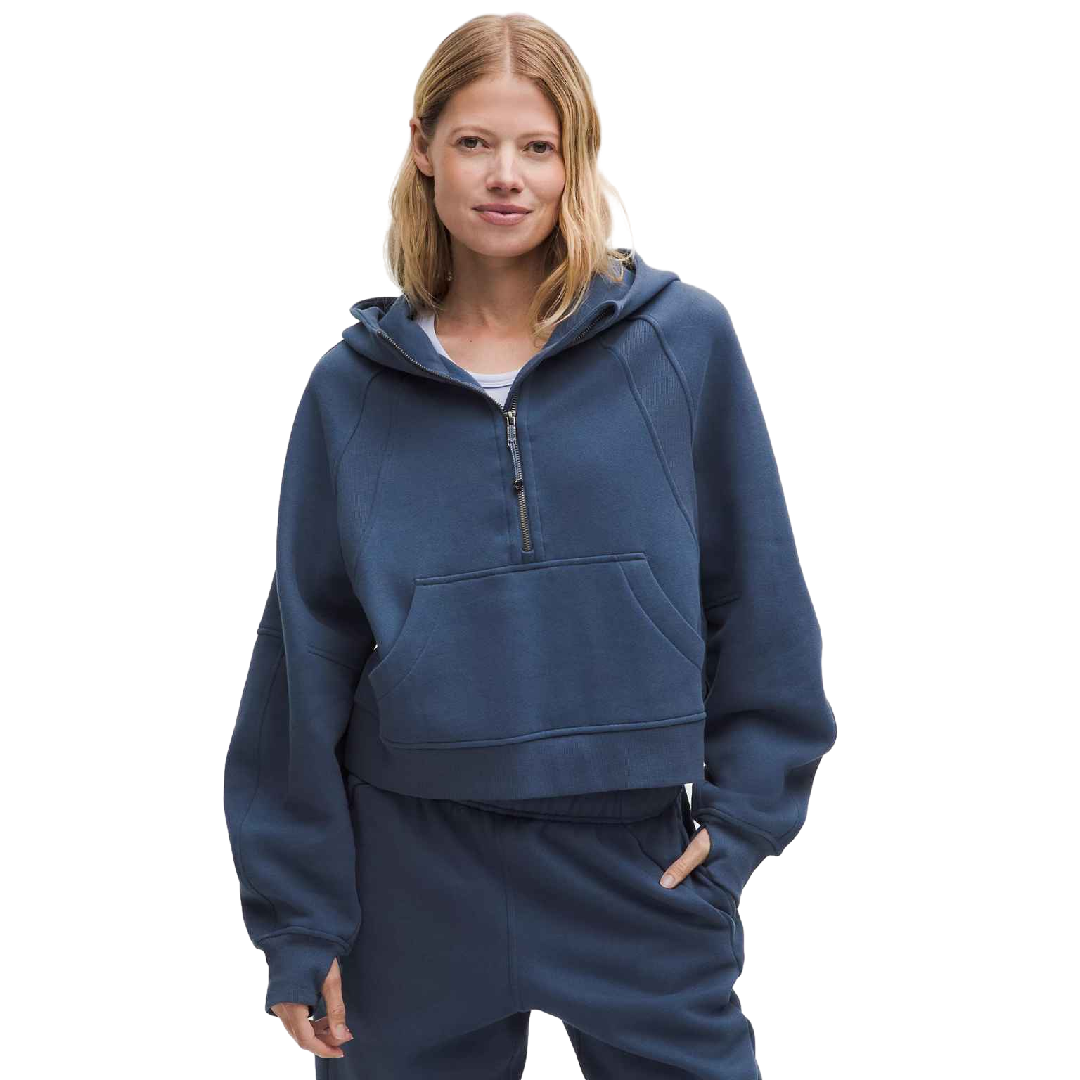 【Lululemon】Scuba Oversized Half-Zip Hoodie  藍