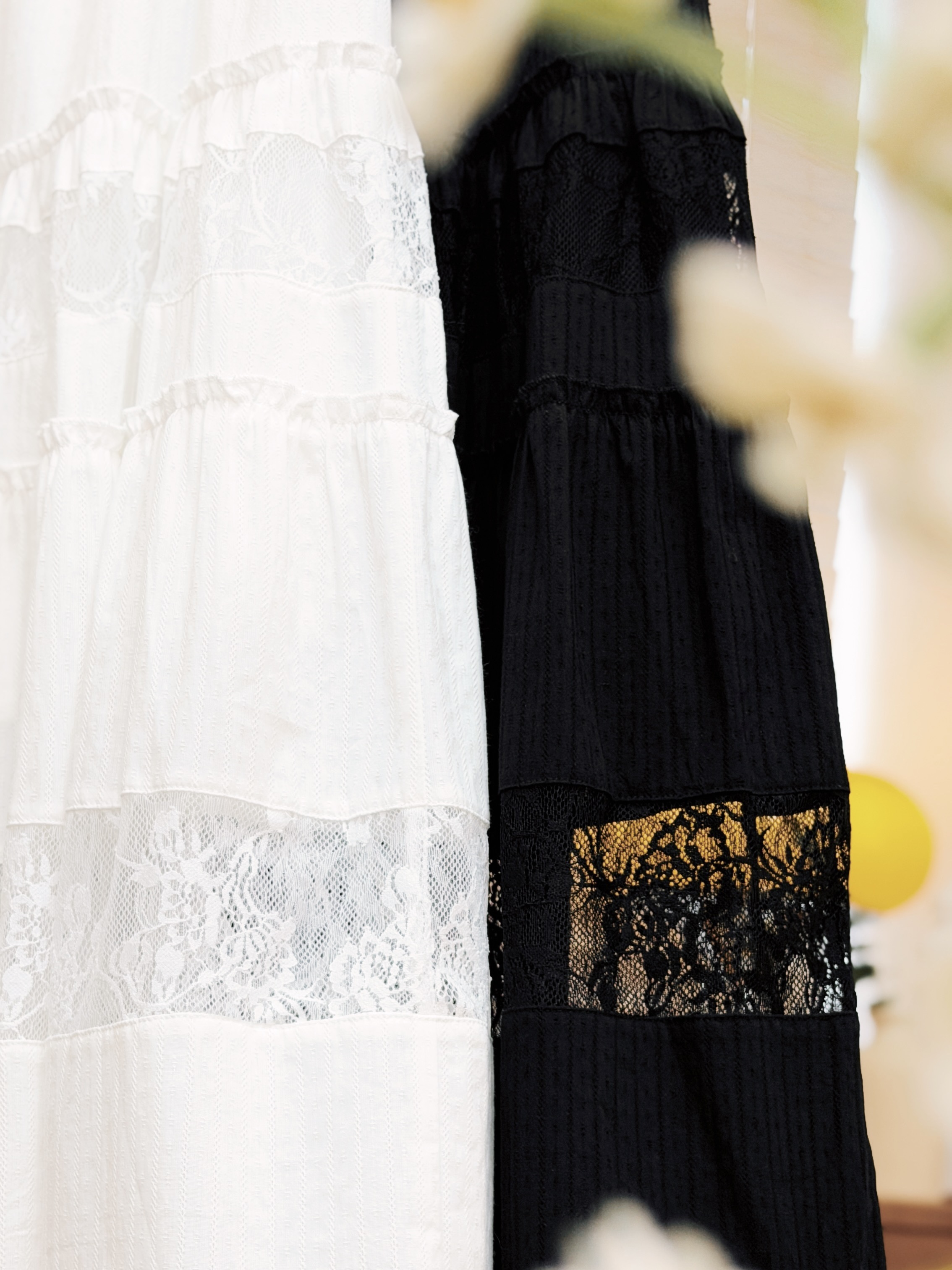 兩色 / 法式蕾絲透膚間層蛋糕裙 / Romantic Sheer Lace Tiered Skirt
