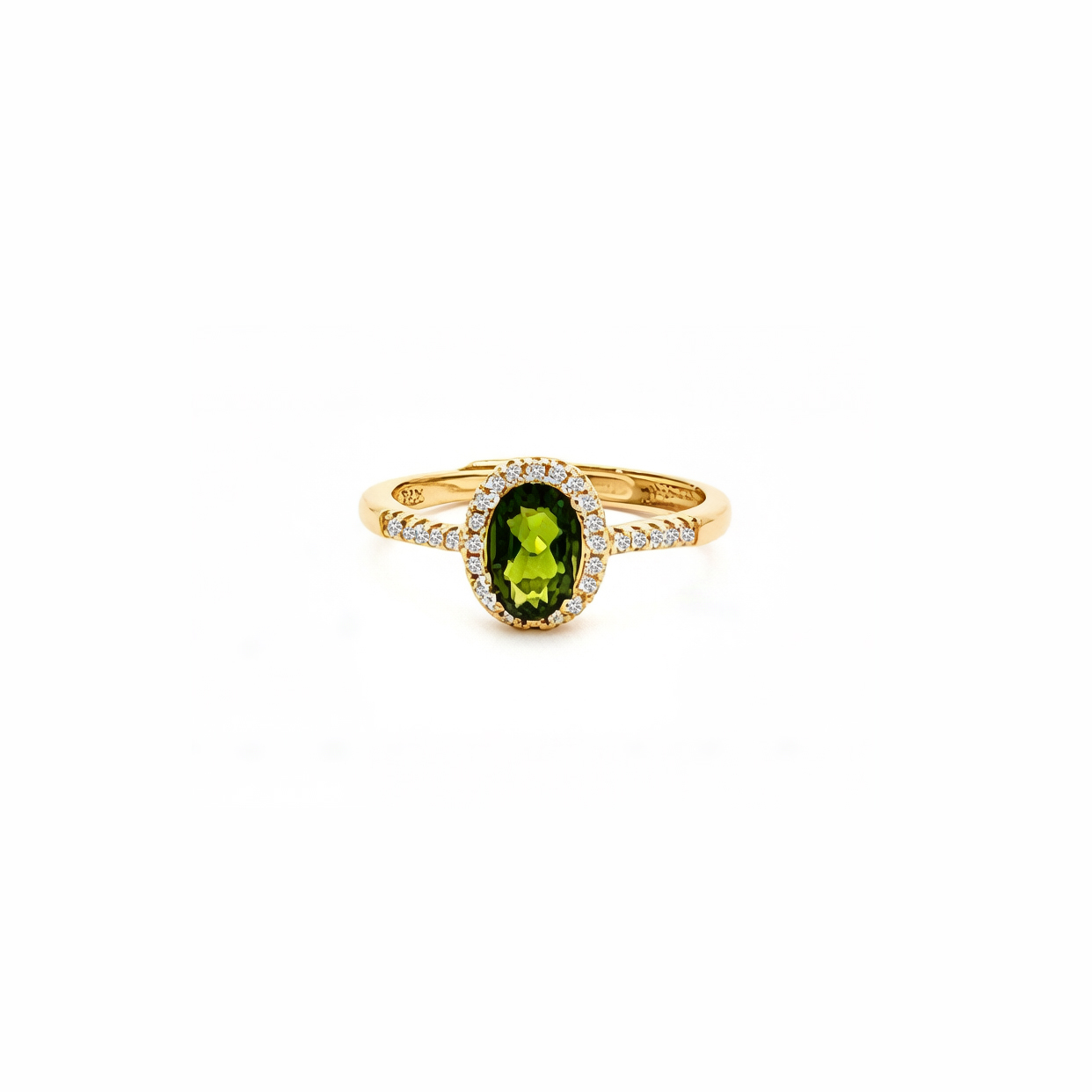 แหวนพลอยไดออปไซด์ (Diopside) D27