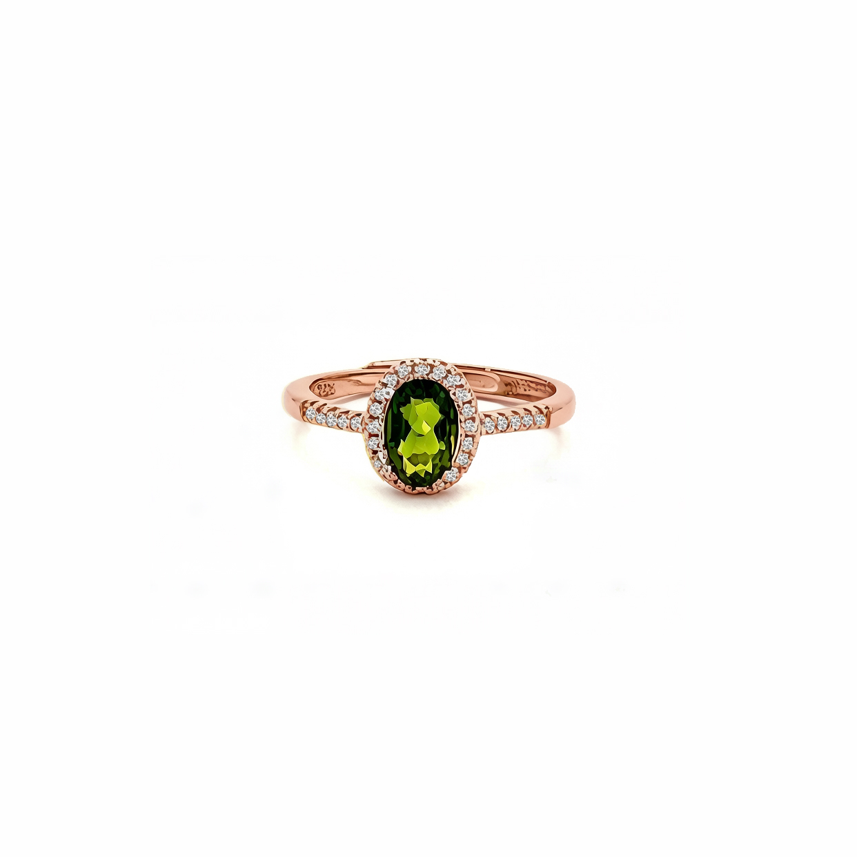 แหวนพลอยไดออปไซด์ (Diopside) D27