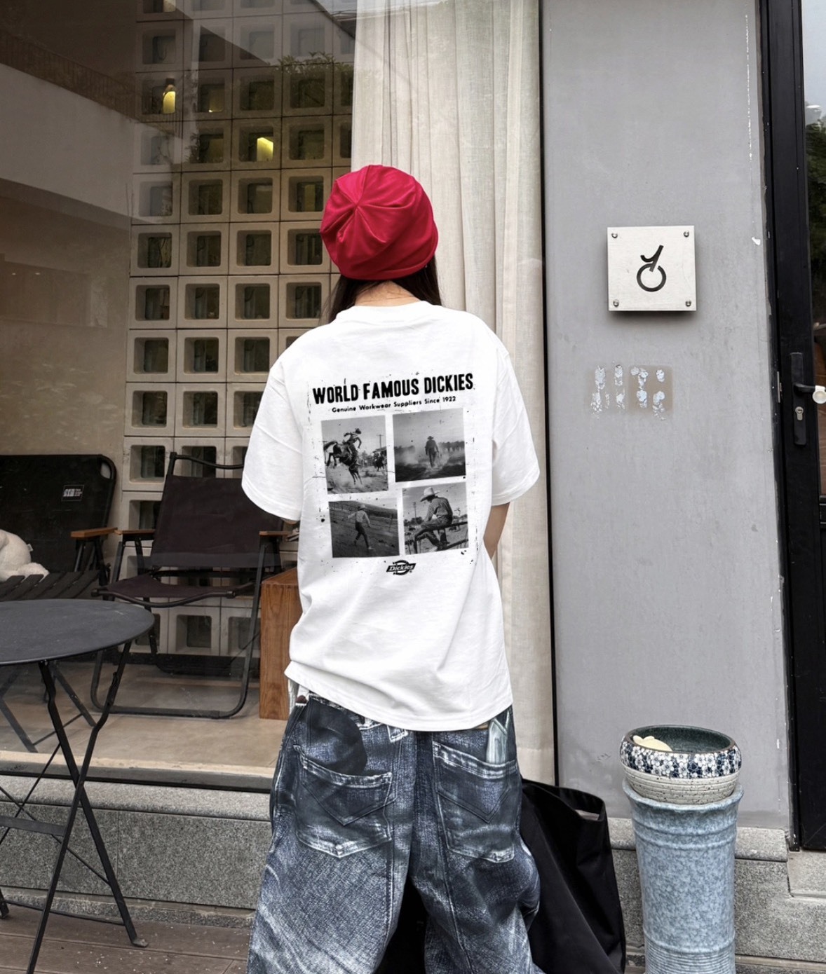 （現貨）Dickies 復古 後背四宮格 黑白寫真 短T DKU262MKT254