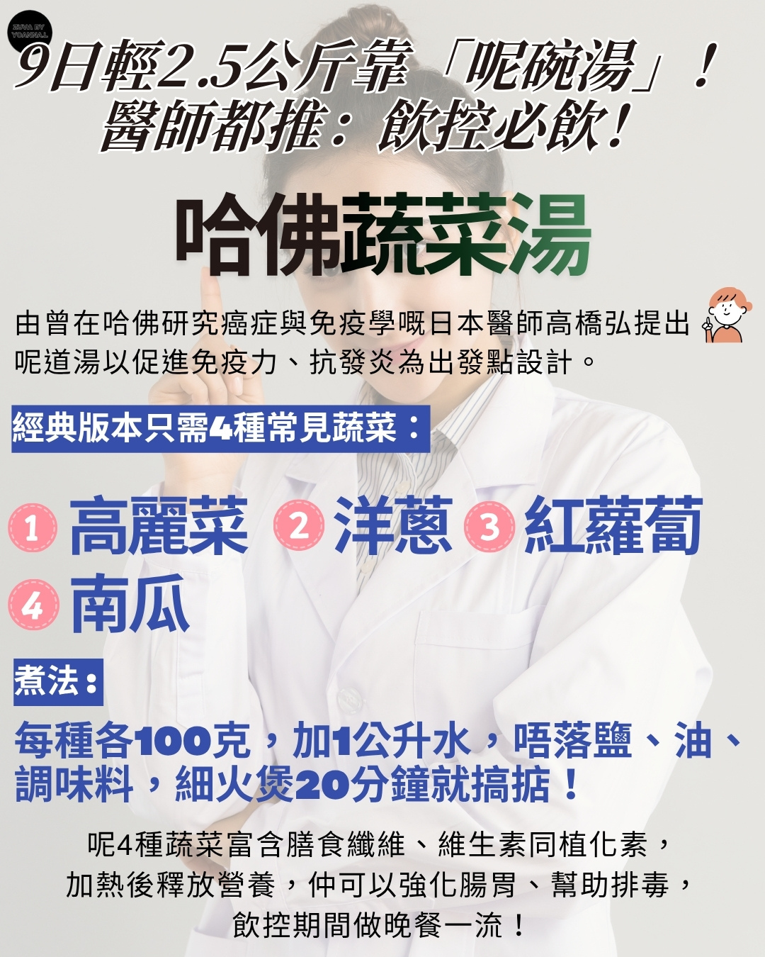 9日輕2.5公斤靠「呢碗湯」！醫師都推：飲控必飲