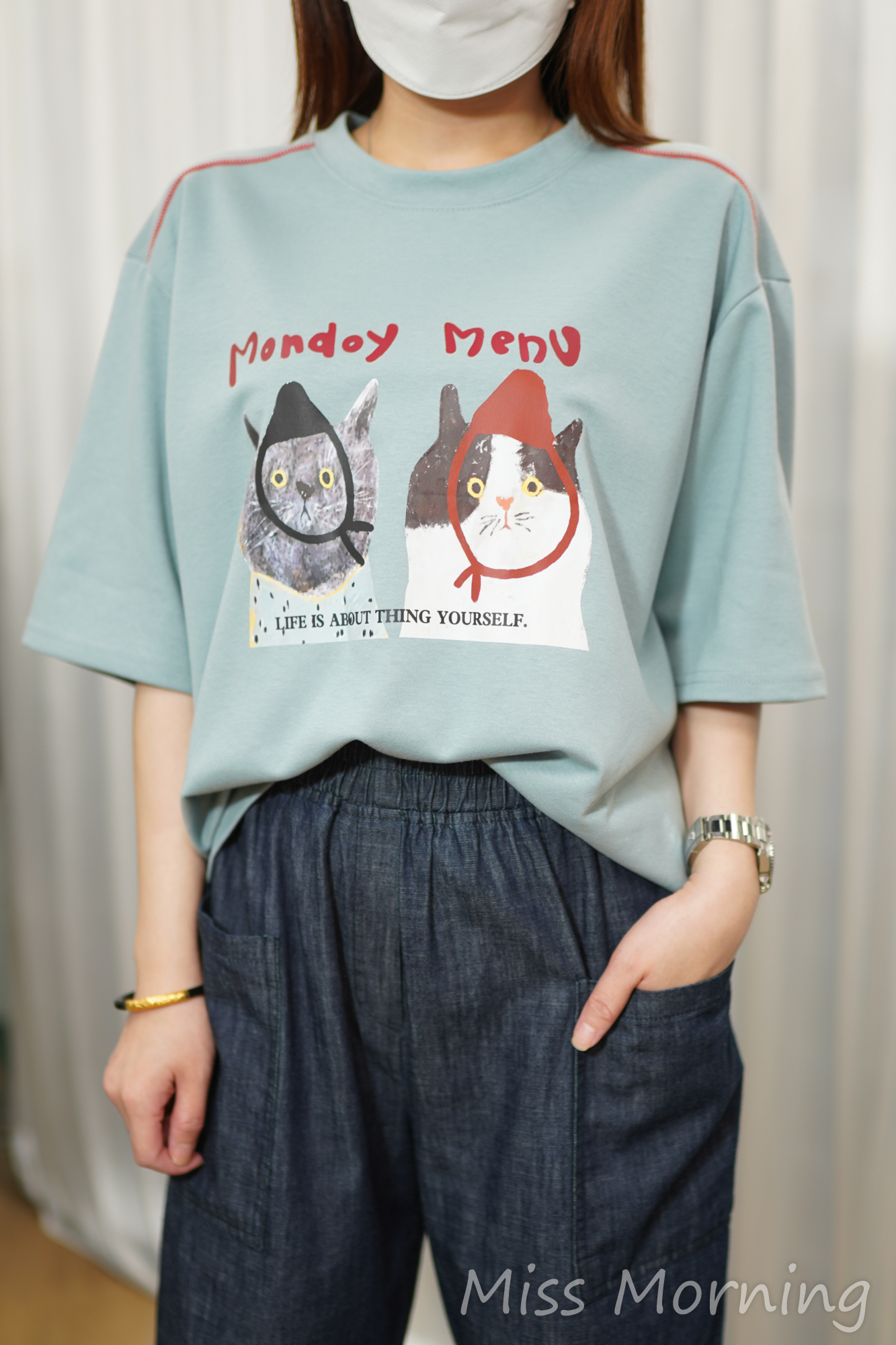 靚色必買貓貓tee(15214)