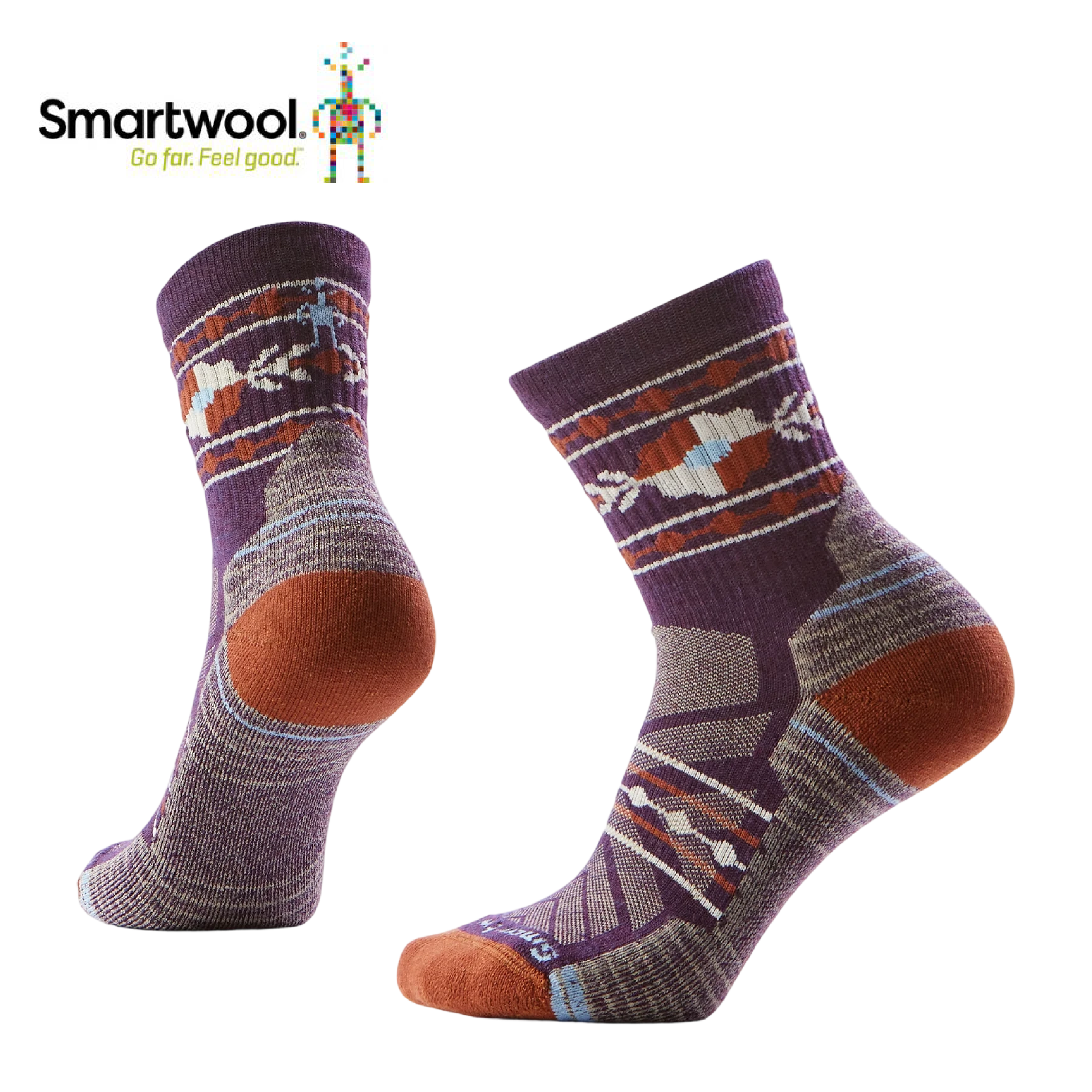 Smartwool 美國 機能全輕量減震中筒襪 女款 (紫鳶色) 44SW002689