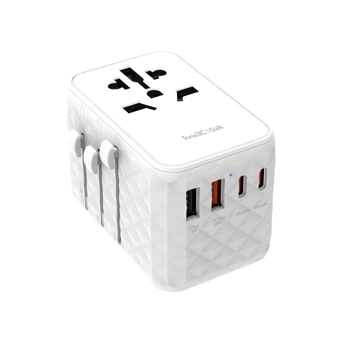 i-FT65 GaN 65W 4-Ports AC Socket Universal Travel Adaptor