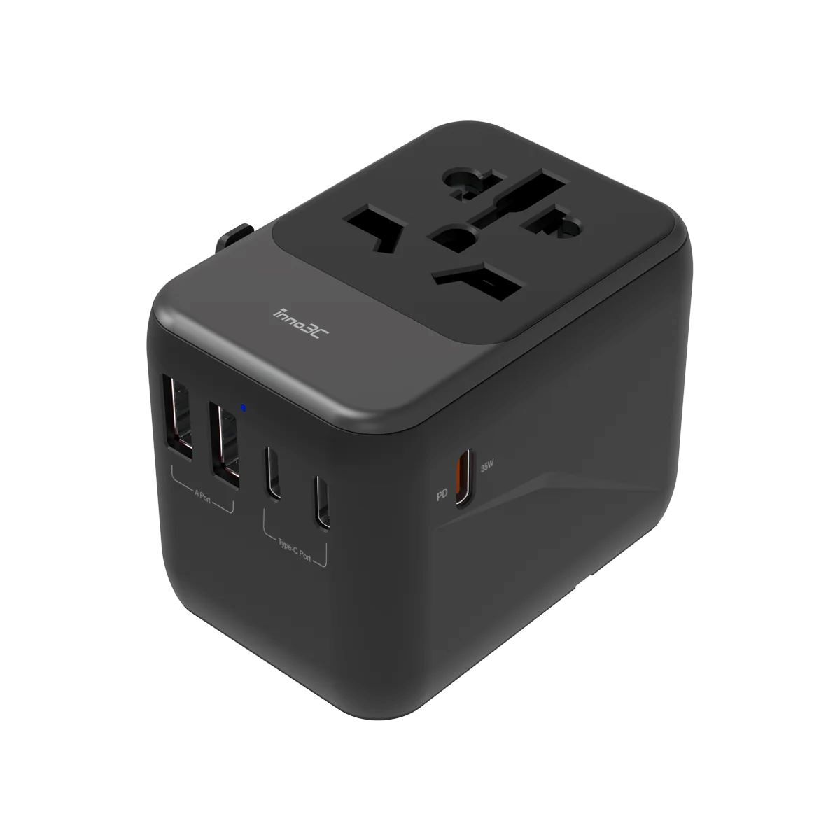 i-FT35 PD 35W 5 Ports AC Socket Universal Travel Adaptor