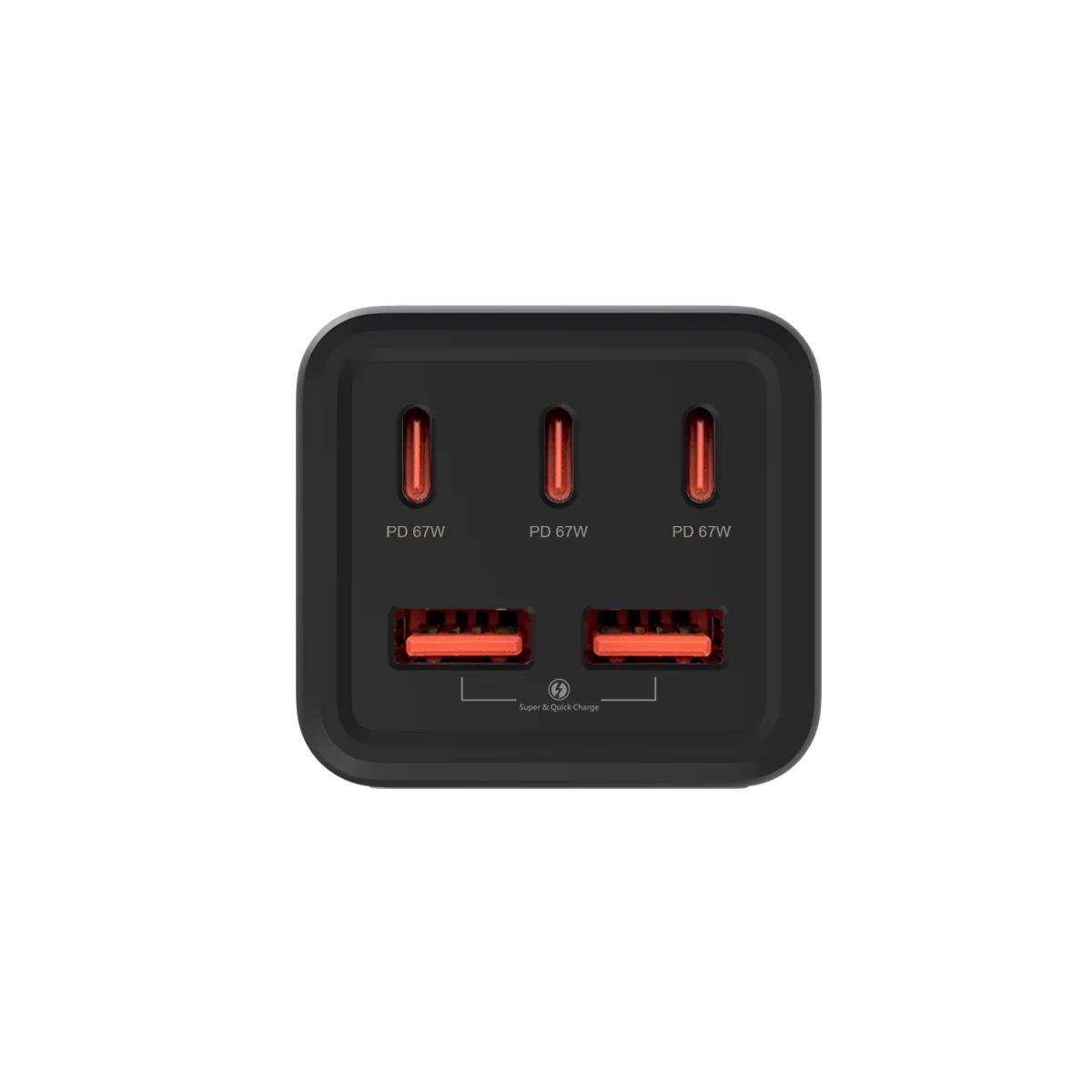 i-AC75W Desktop power strip with 75W GaN Charger