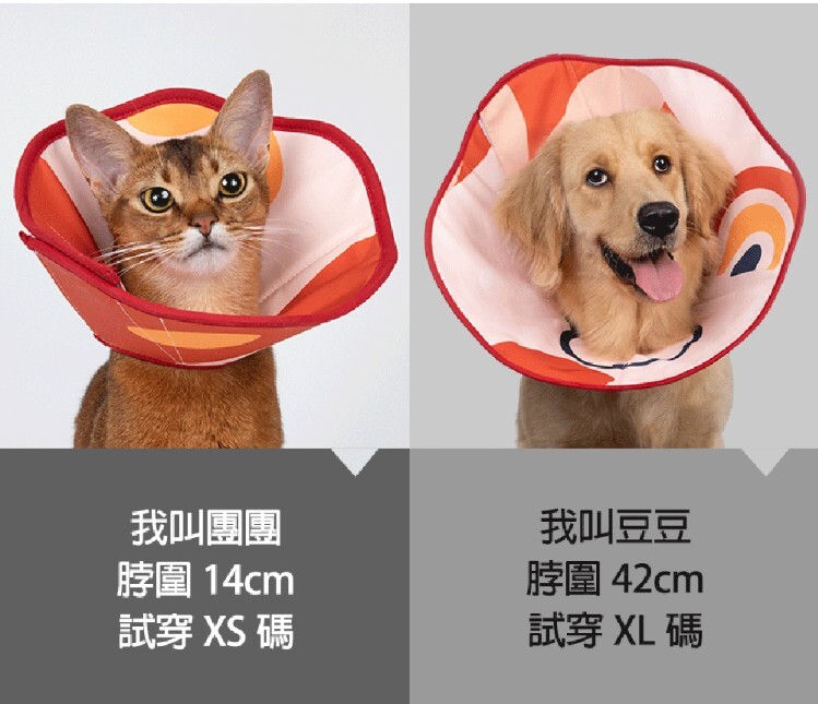 HiDREAM 錐形柔軟伊莉莎白頸圈 寵物頸圈