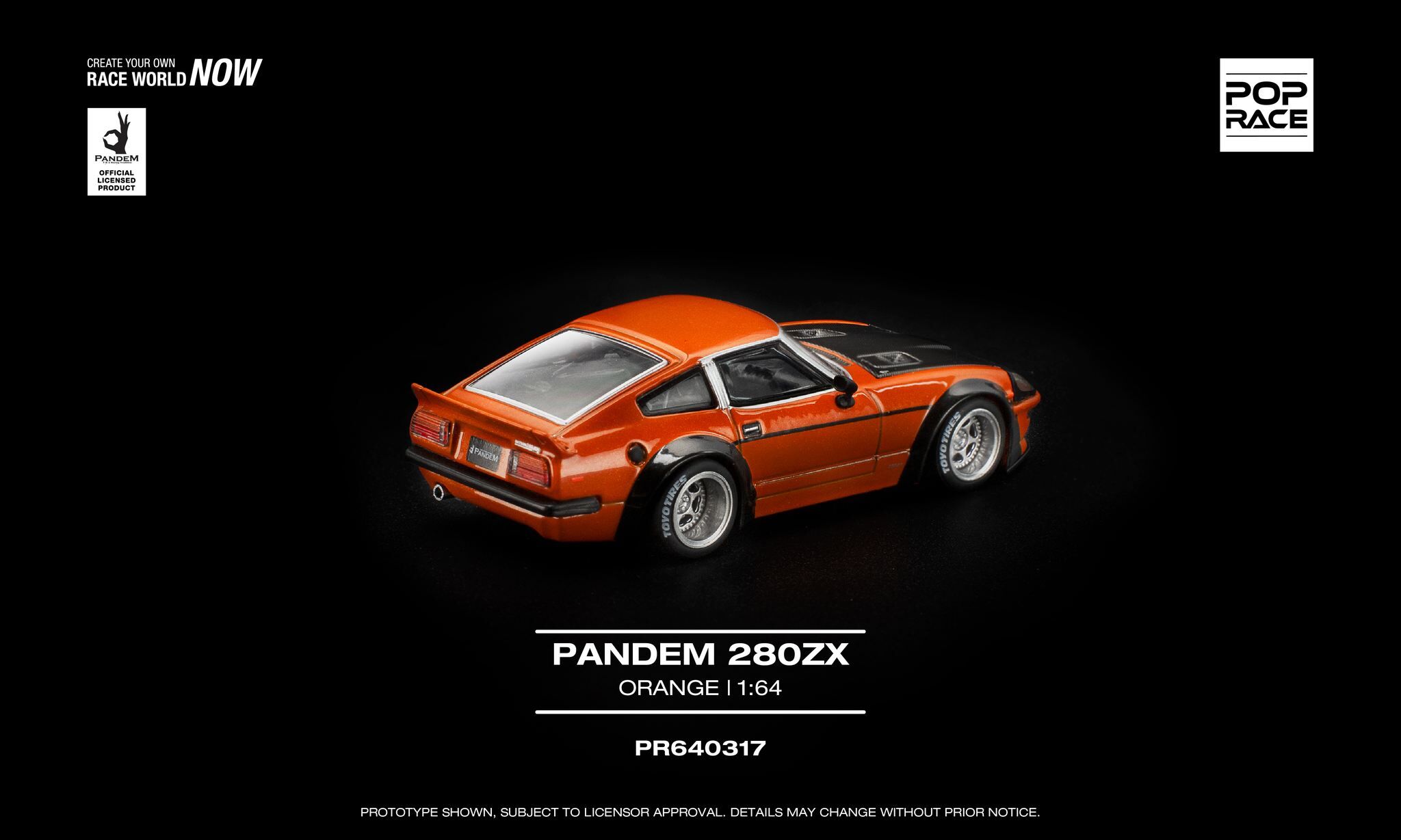 [預訂] POPRACE #317 1/64 - PANDEM 280ZX 橙色