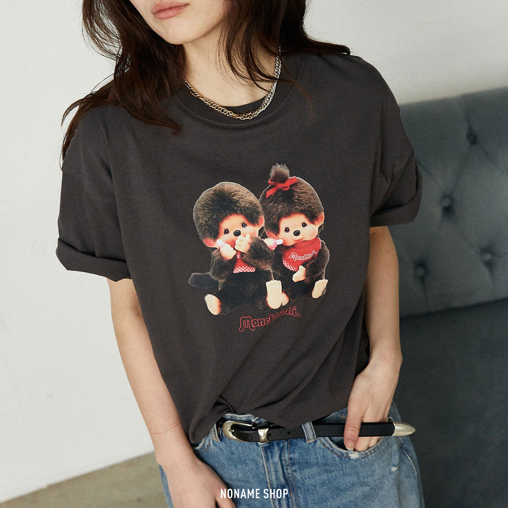MONCHHICHI X PUBLUX 蒙奇奇 印花 聯名款 短袖 四色 (女款)