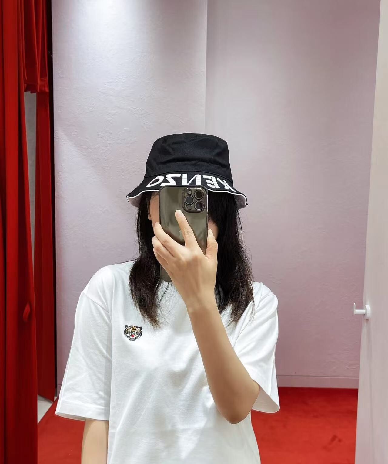【預購】Kenzo H051807 KENZO刺綉漁夫帽（黑色）