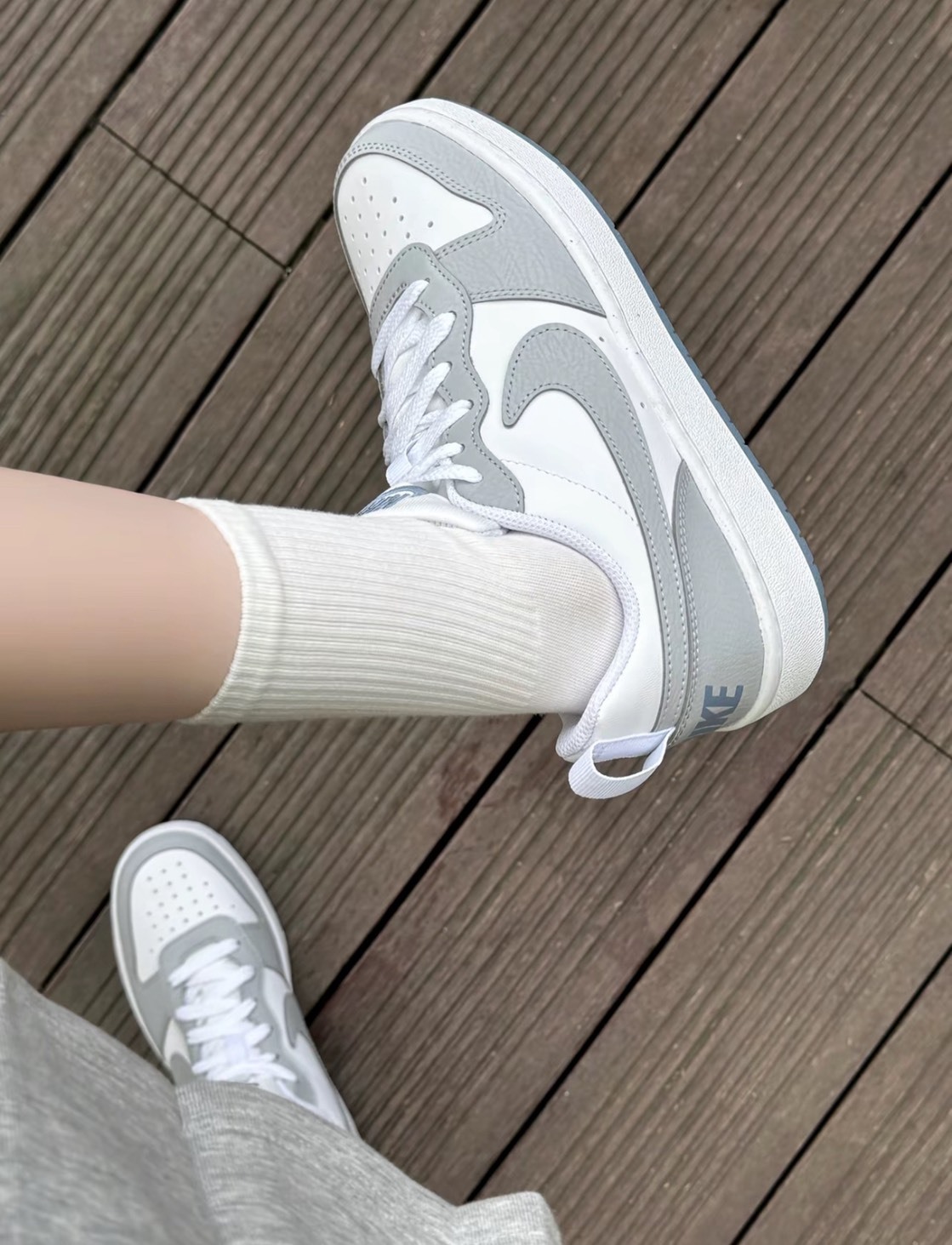<這鞋好甜!!>Nike court borough 冰底霧灰藍