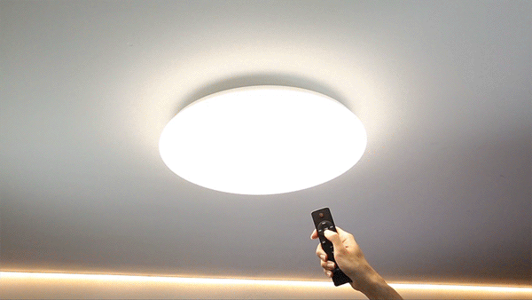 晨星 50W 吸頂燈小夜燈模式 GIF