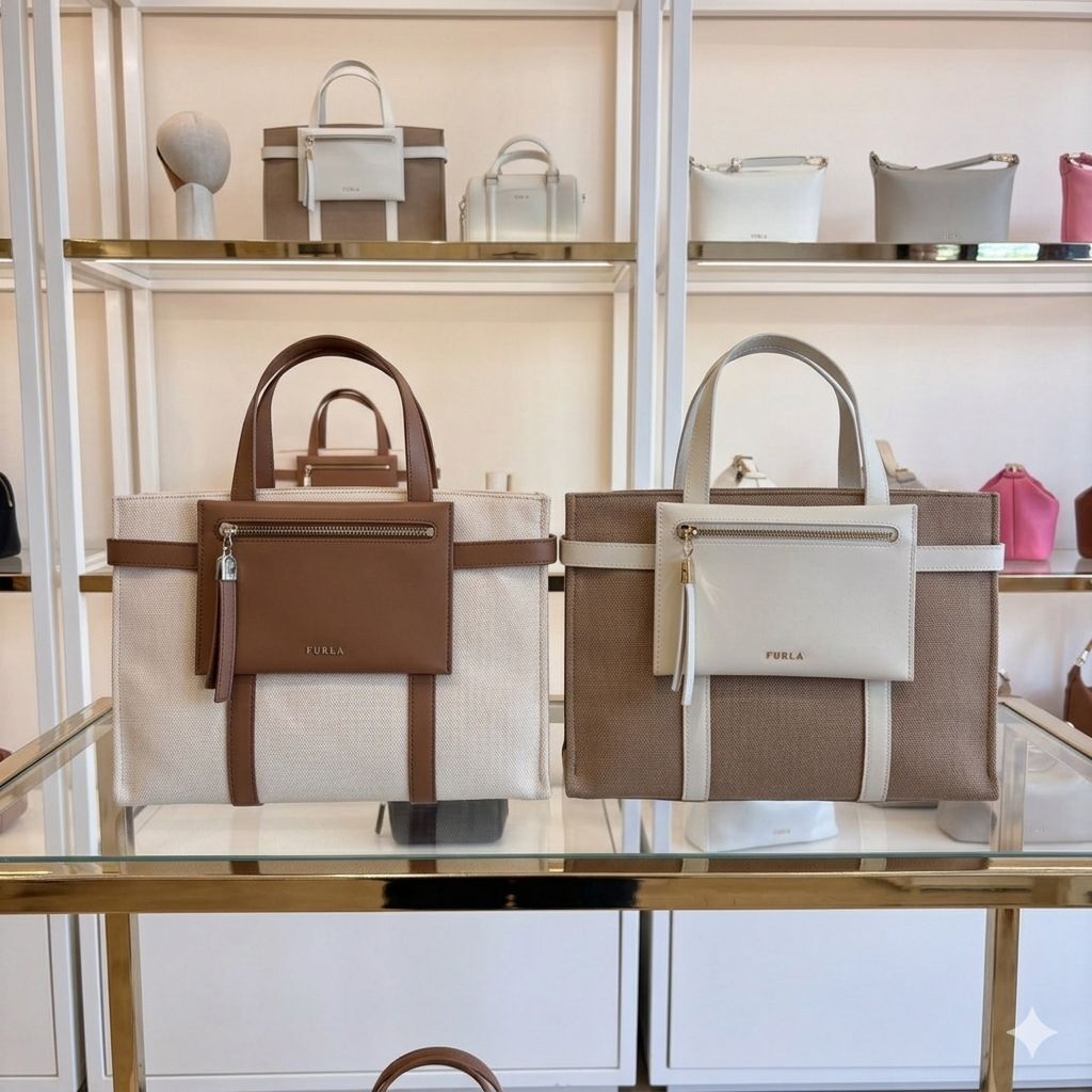 【預購】Furla H051738 拼色托特包