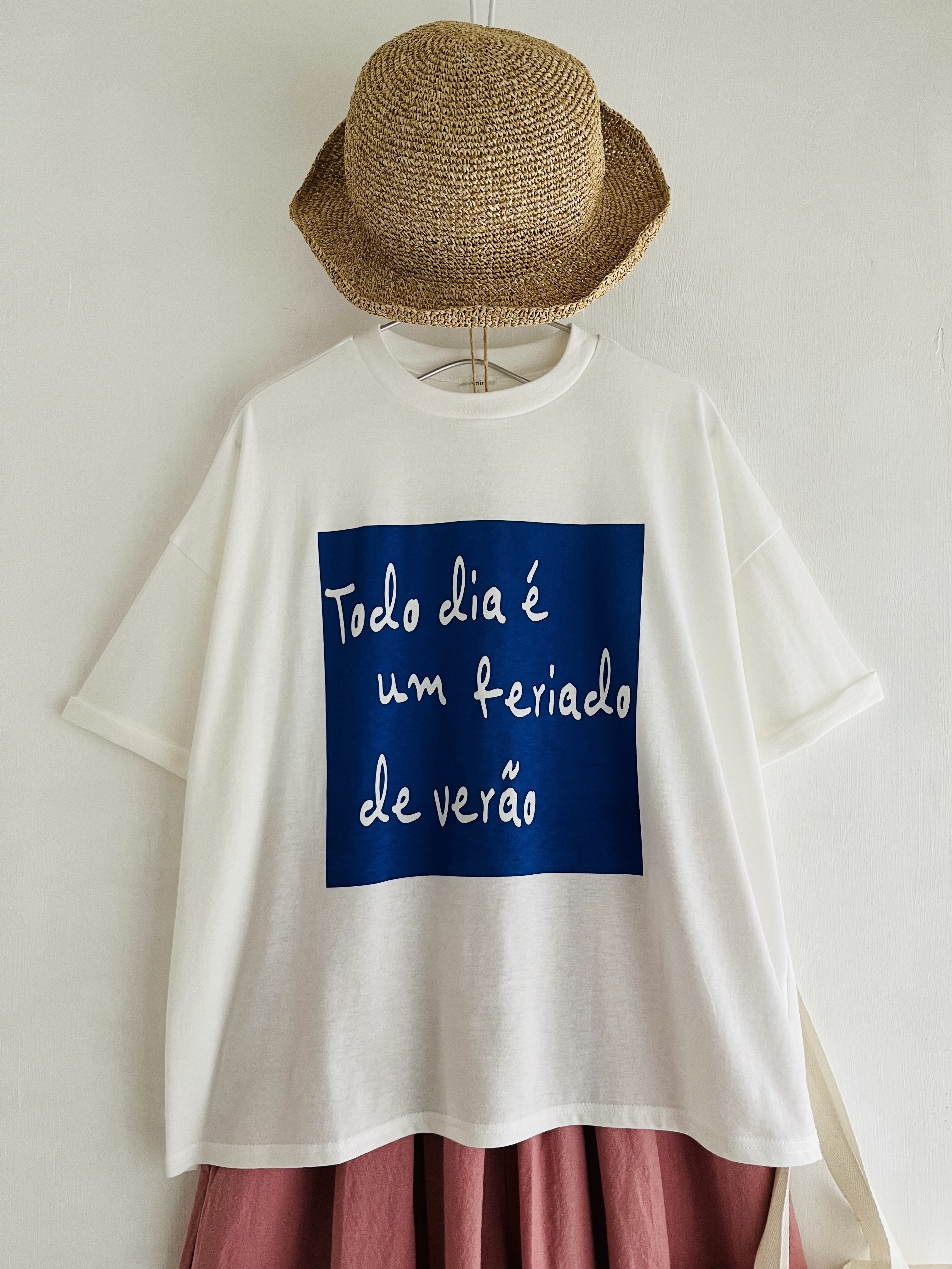 日本製ynir白色圓領tee