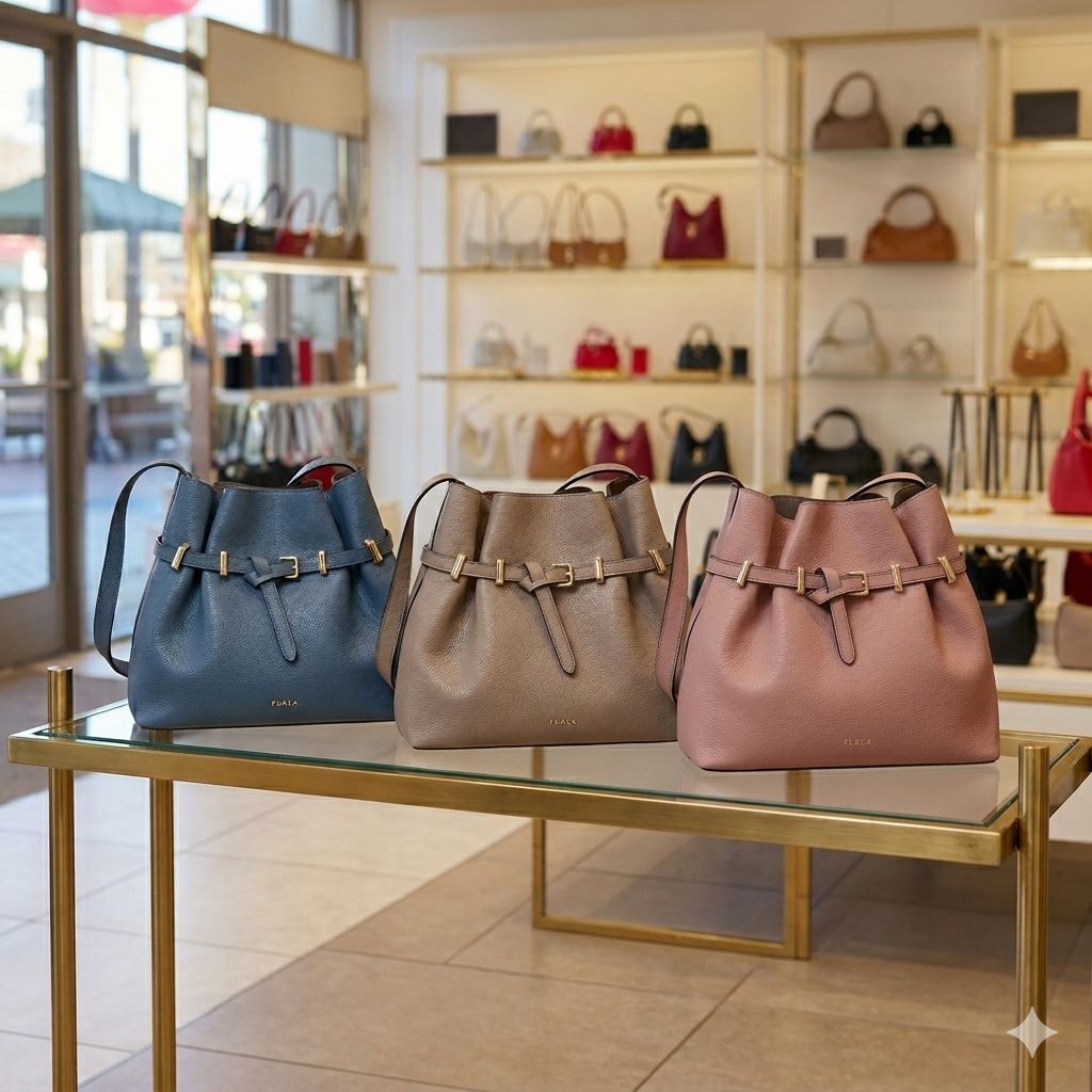 【預購】Furla H051724 Aura 大號水桶包