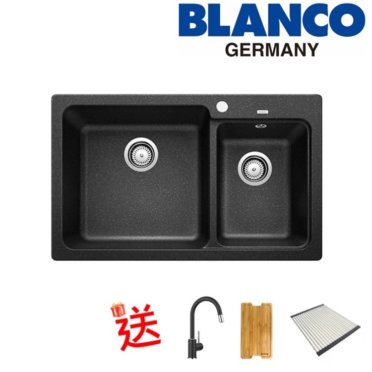 Blanco "Naya 8" 519646 Countertop Granite composite kitchen sink with Waste Kit (Anthracite)
