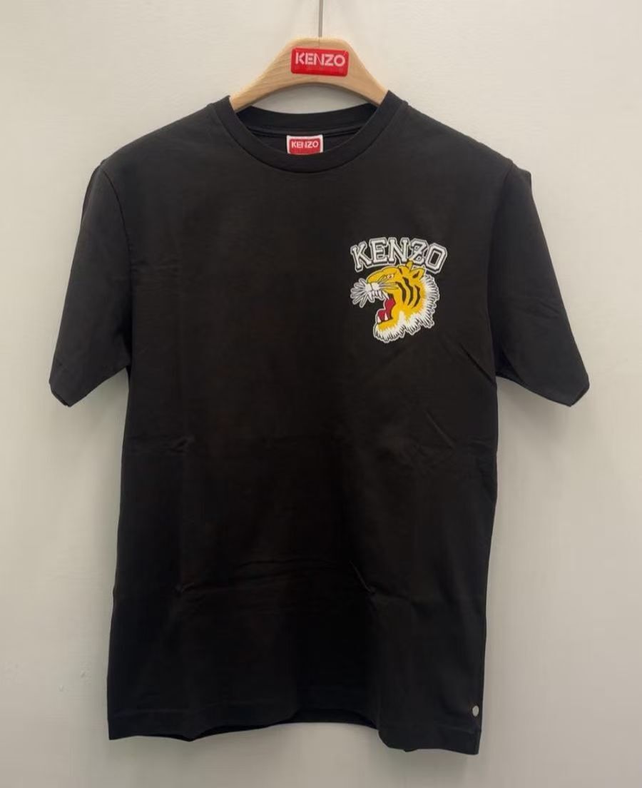【預購】Kenzo H051815 男裝老虎圖案短袖上衣（黑色）