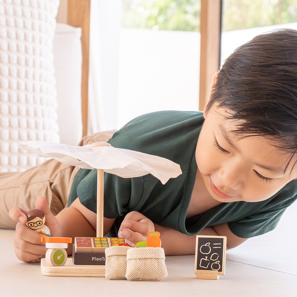 PlanToys 木質娃娃屋-小農市集