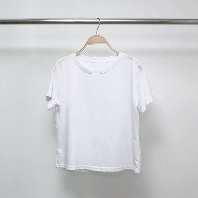 ⭐️⭐️【預訂】百搭白色雪花棉TEE (T58)