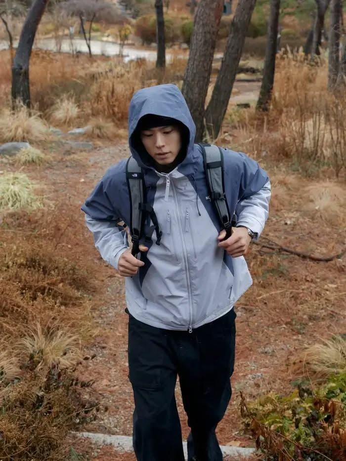 【代購】 THE NORTH FACE M'S MONTERA 拼接機能防風連帽外套 朴寶劍同款 NJ2HS02
