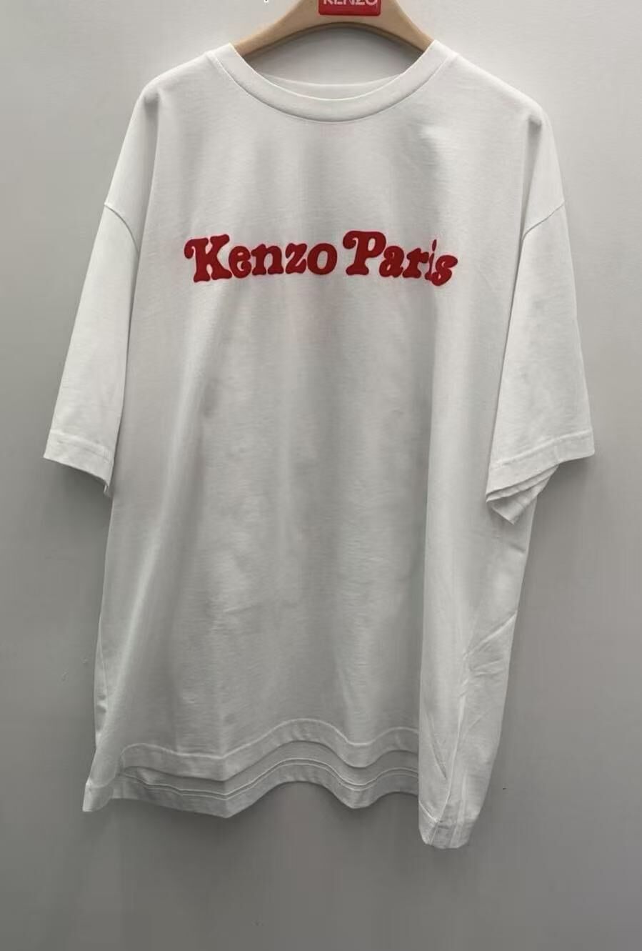 【預購】Kenzo H051823 男女同款大老虎短袖上衣（白色）