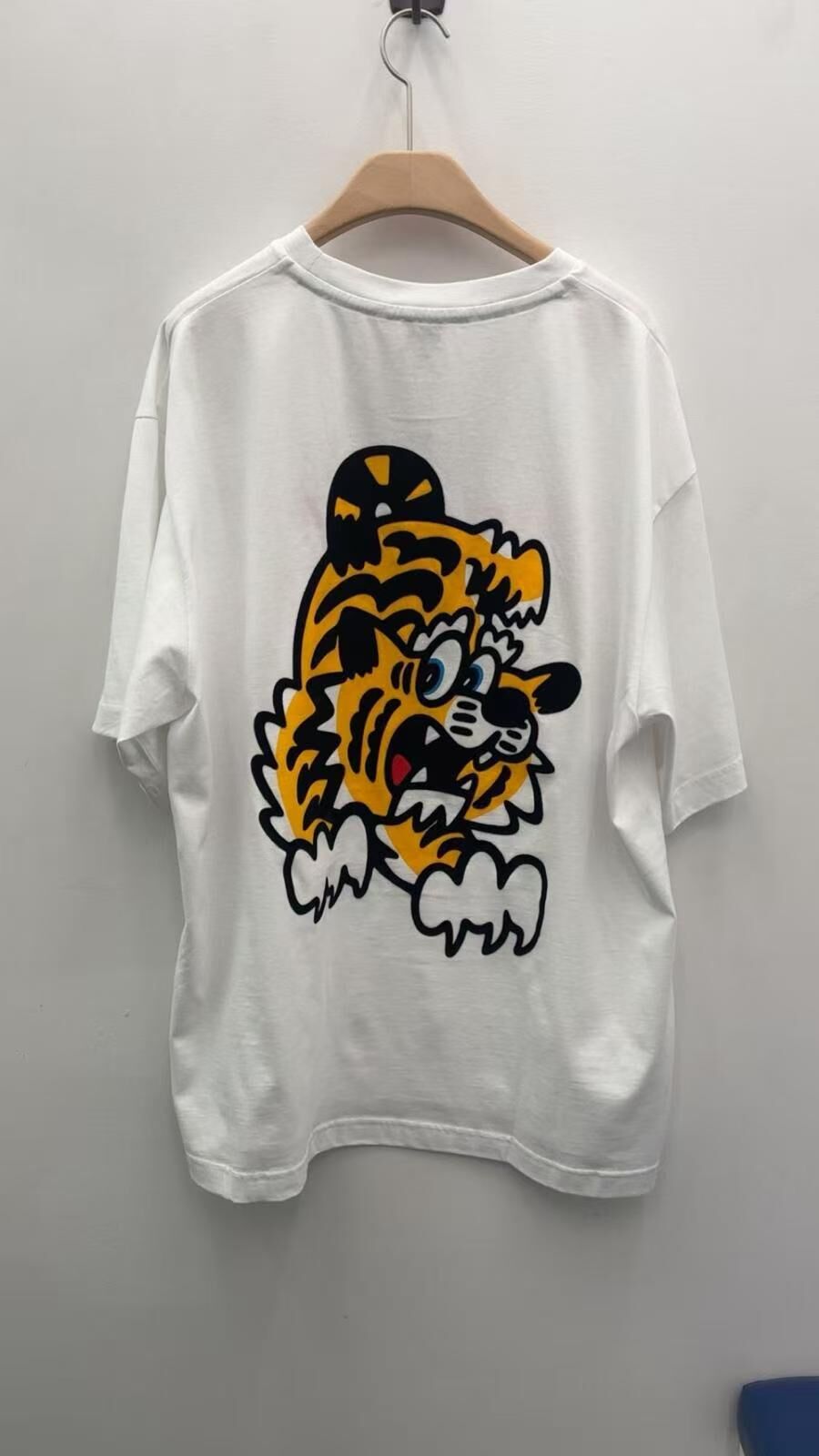 【預購】Kenzo H051823 男女同款大老虎短袖上衣（白色）