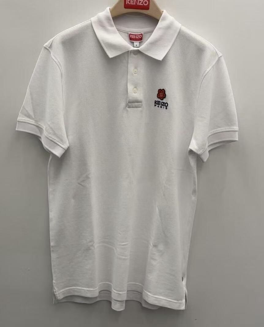 【預購】Kenzo H051824 男裝有領短袖上衣（白色）